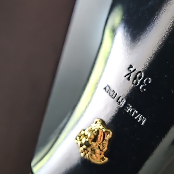 Versace - Intrico leather platform ankle boots - Picture 13 of 16